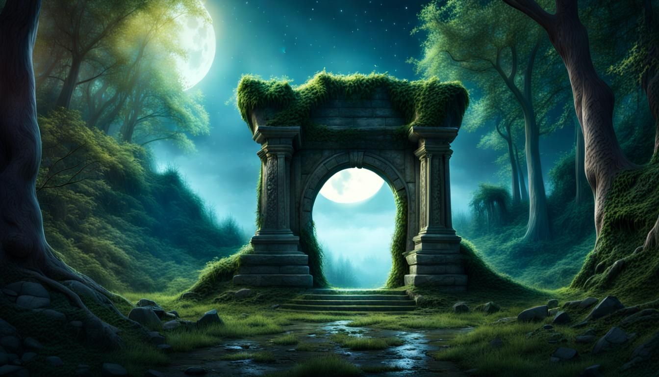 Magical Stone Portal to Another World