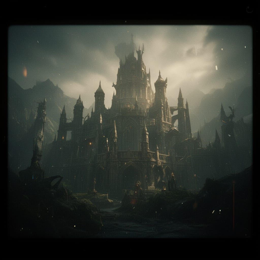 Cinematic Film Still with Grandeur and Realism