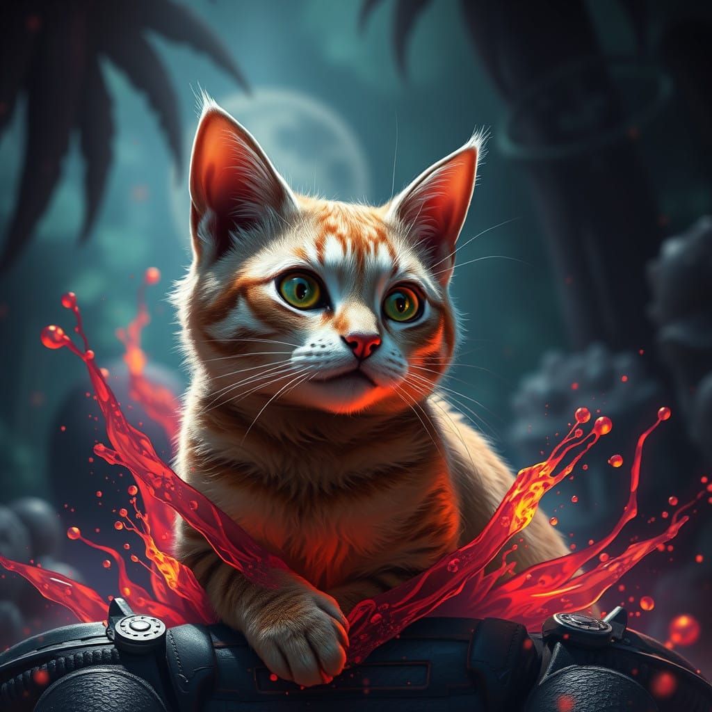 Surreal Cat Embarks on a Hollywood Adventure in a Fantastica...