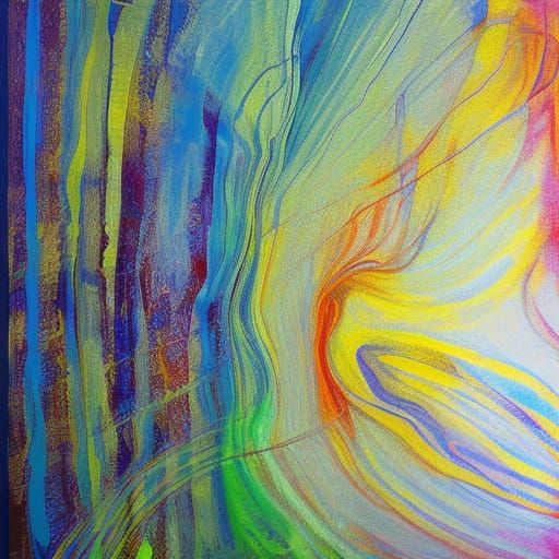 Abstract Aura Contemplates Abandoned Timelines