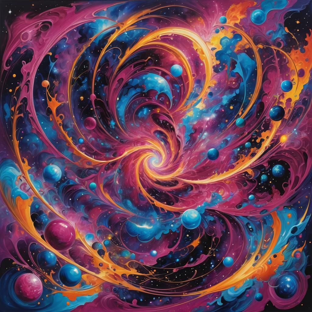 Cosmic Being Emanating Intergalactic Energy