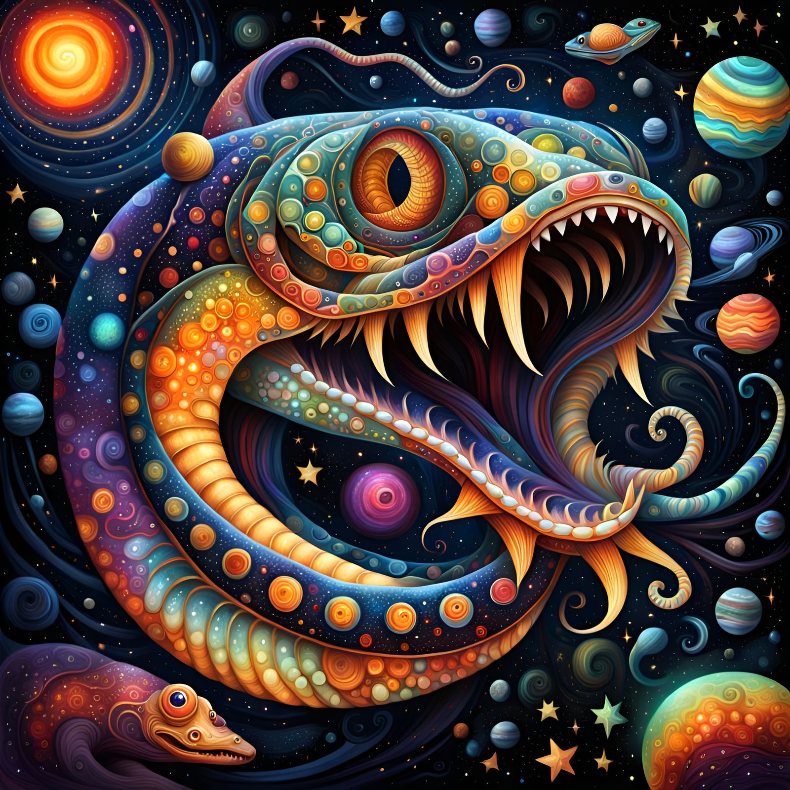 Fibonacci's Space Eel
