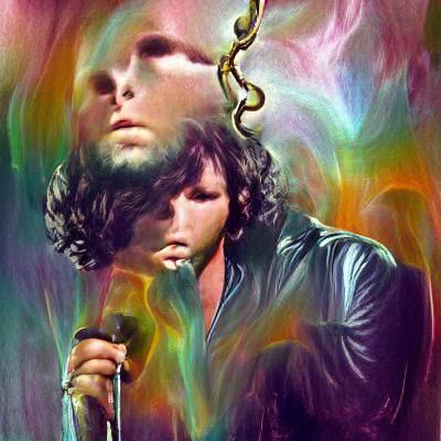 Jim Morrison Portrait: Iconic Rock Legend