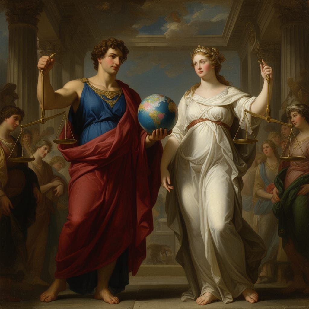 Neoclassical Allegory: Gender Equality United in Art