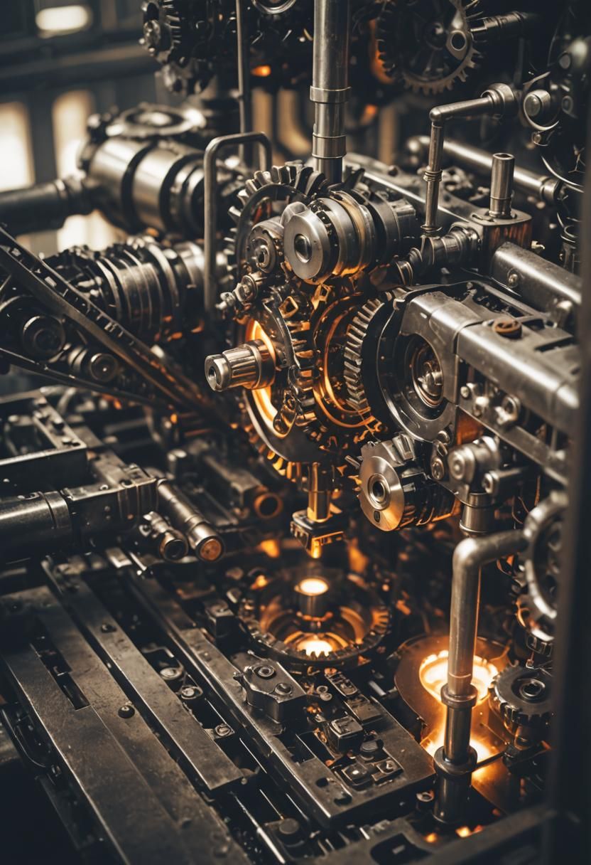 Industrial Surrealism: Machine Consuming Code in Factory