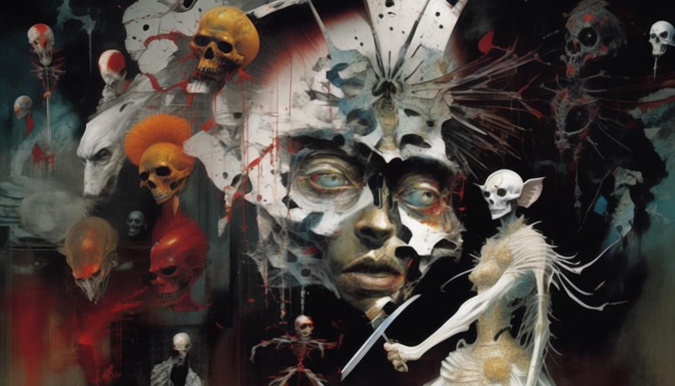 Horror Portrait of Dissociative Identity Disorder