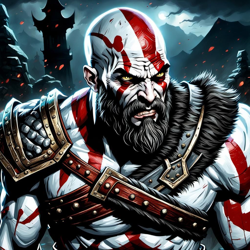 Kratos, God of War, Eliminates Gargoyle