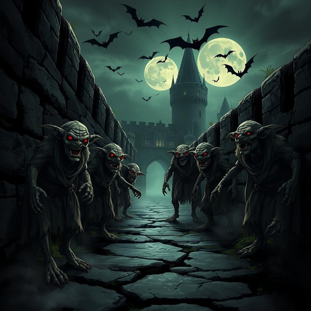 Gothic Goblins Lurking at Dracula's Castle