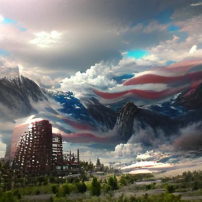 Detailed Matte Painting of America