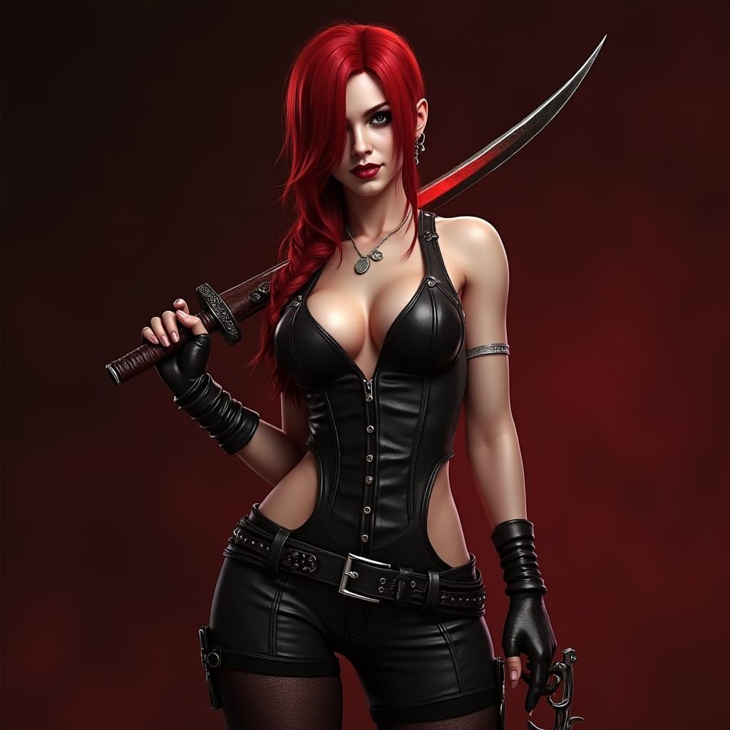 BloodRayne with Katana, Insanely Detailed