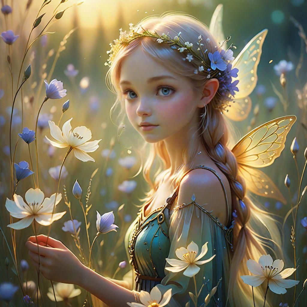 Whimsical Flax Sprite