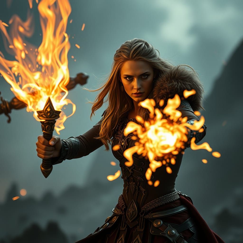 Epic Battle: Jaina Proudmoore in Dutch Master Style