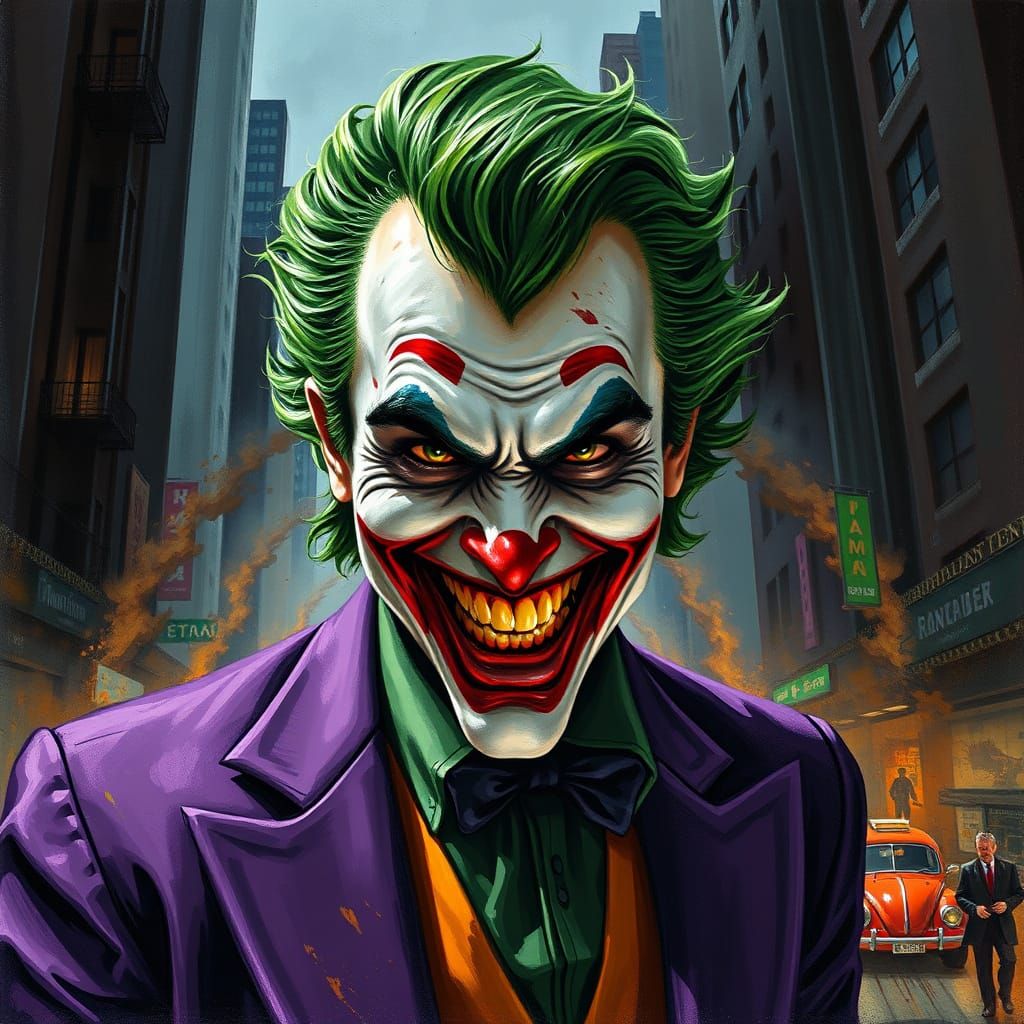 The Joker in Francis Bacon Style