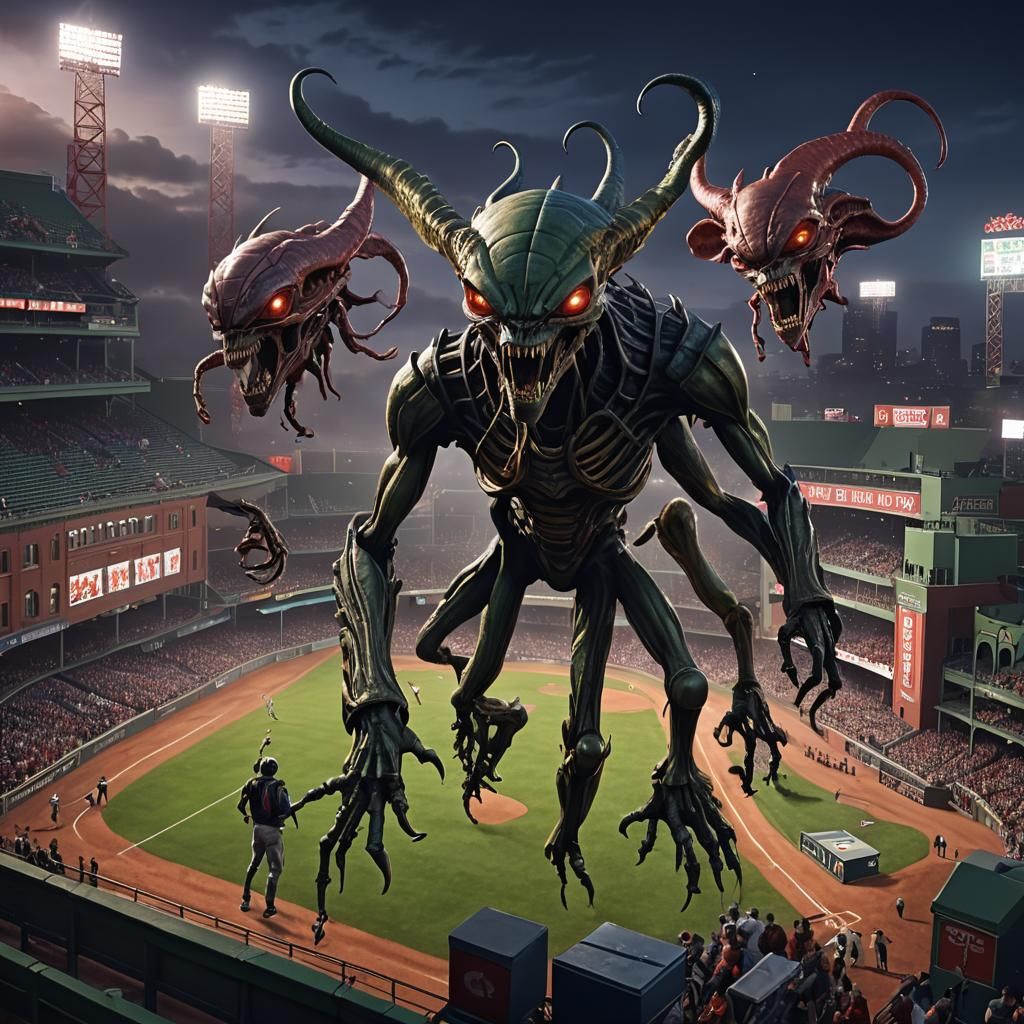 Aliens Versus Red Sox at Fenway Park