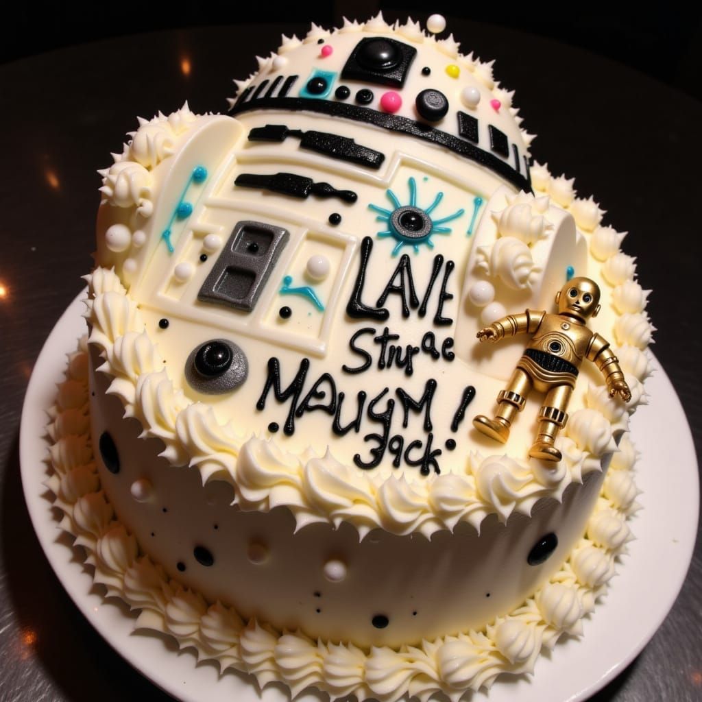 Star Wars R2-D2 and C-3PO Cake