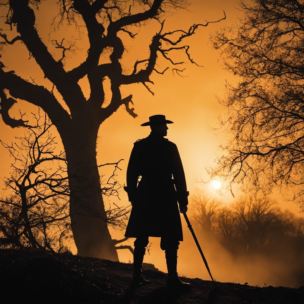 Stern Sergeant Stands Tall Amidst Twisted Trees