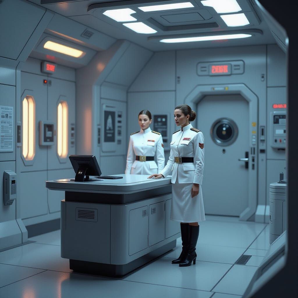 Czerka Office on Tatooine in Industrial Sci-Fi Style