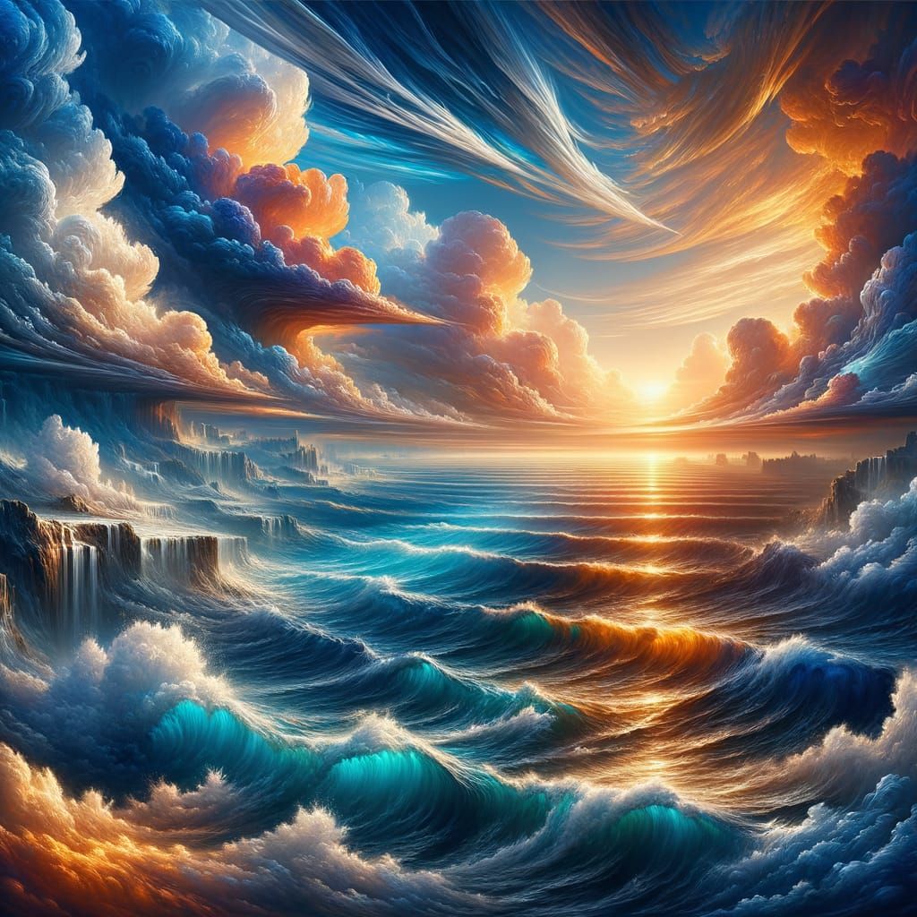 Fantastical Seascape in Unreal Engine Style