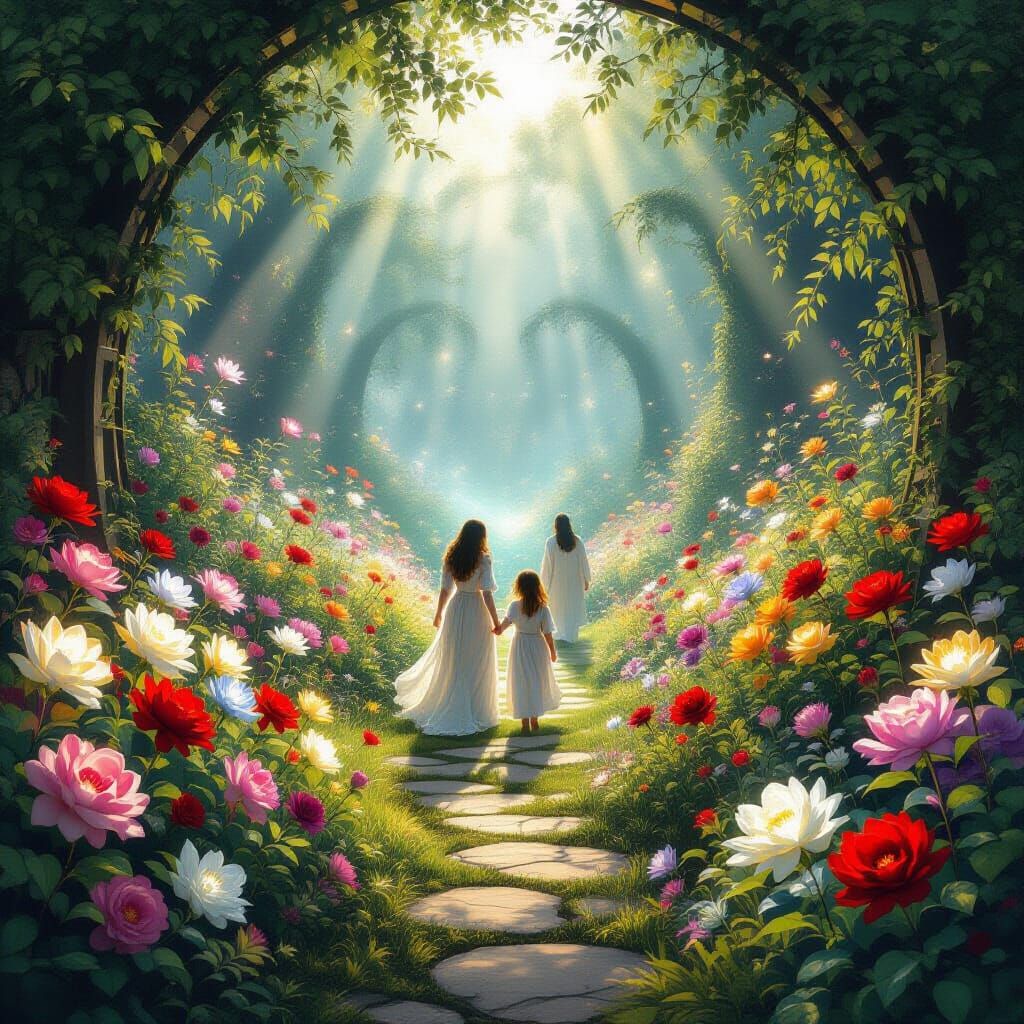 Mystical Garden of Light and Harmony