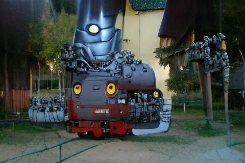 Vintage Locomotive Engine Steaming Ahead