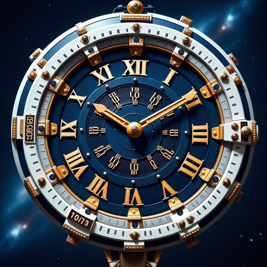 Sci-Fi Time Travel Glitch in Epic Style