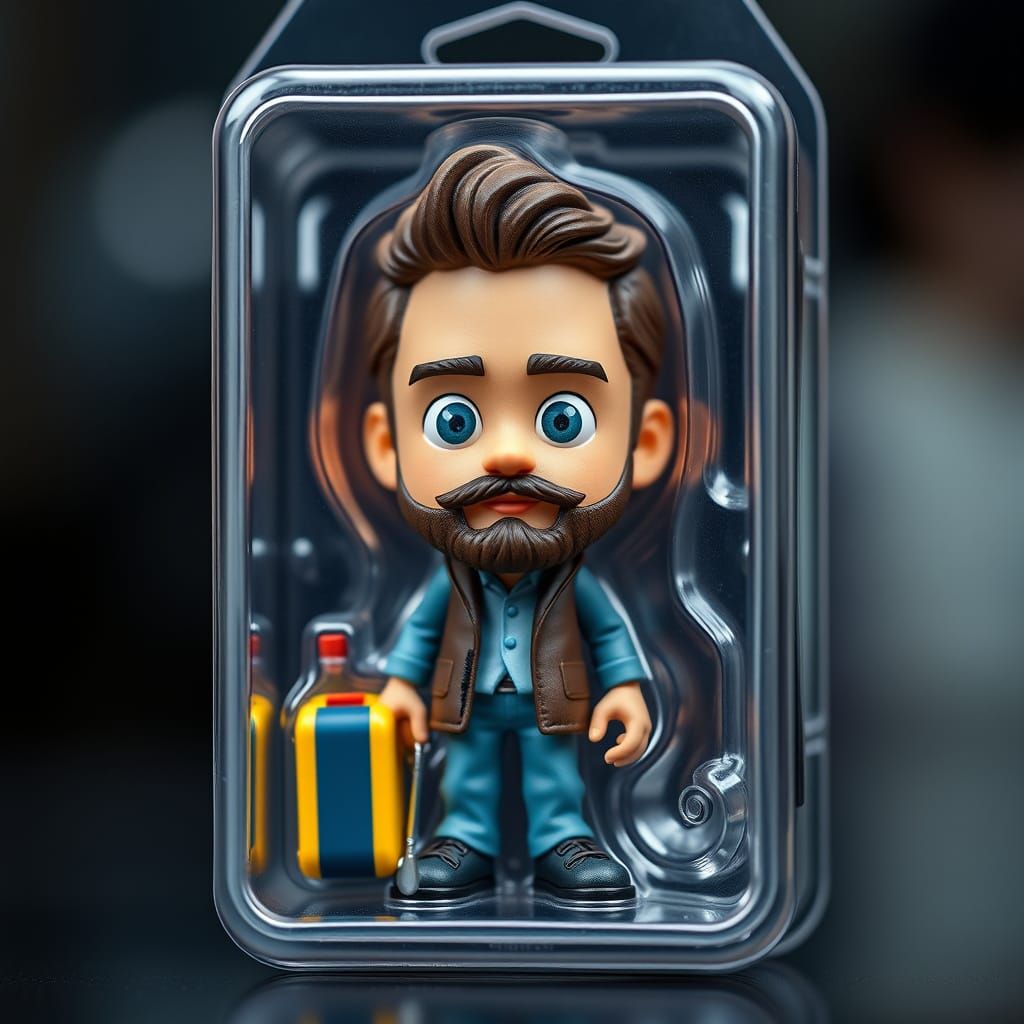 A Collector's Toy Figurine of a Healer in a Blister Pack