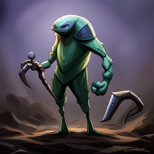 Alien Insectoid Creature Design with Extra Limbs