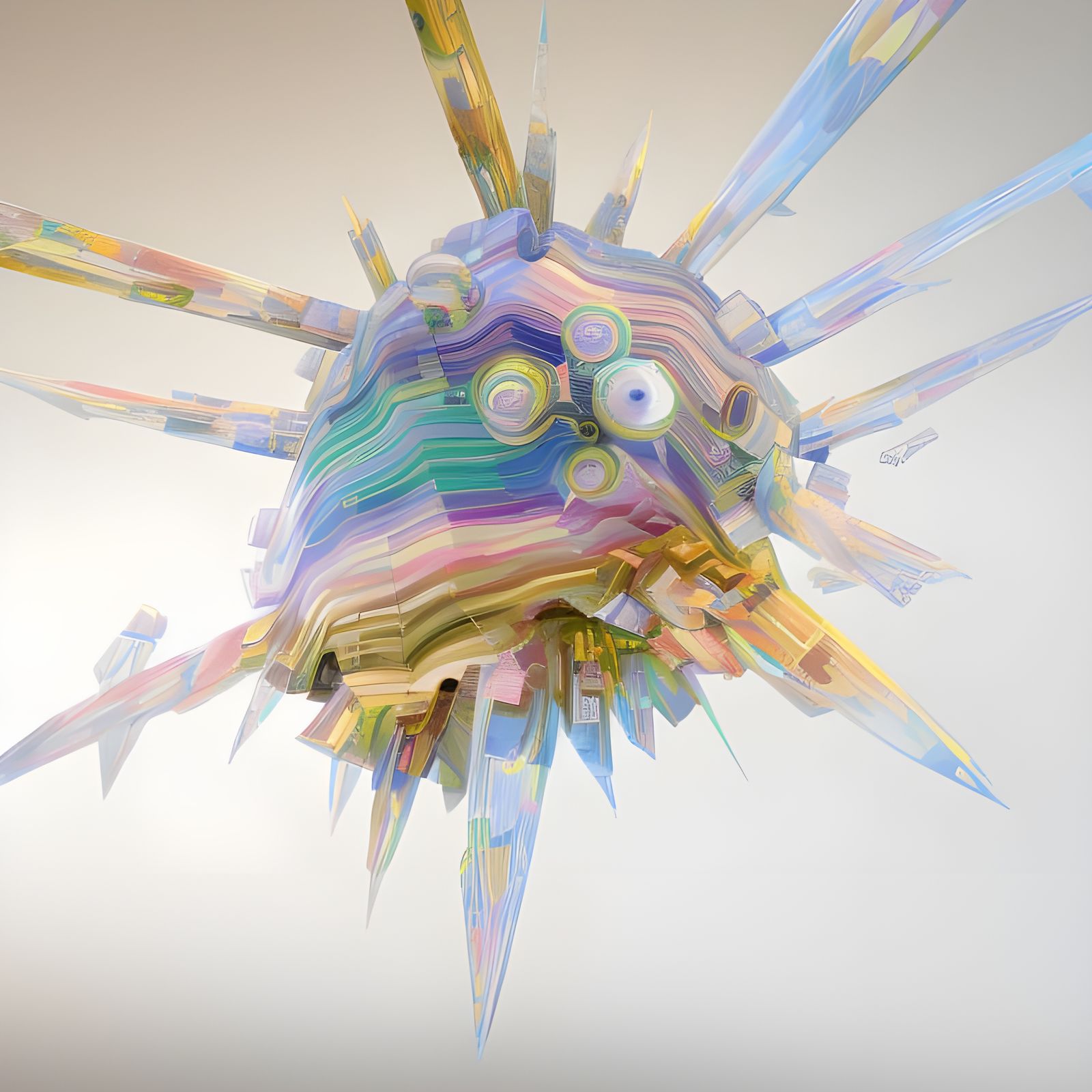 Intricate Polychromatic Geometric Abstract in 8K