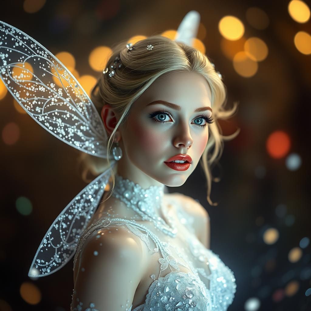 Ethereal Fairy of Light with Magical Aura