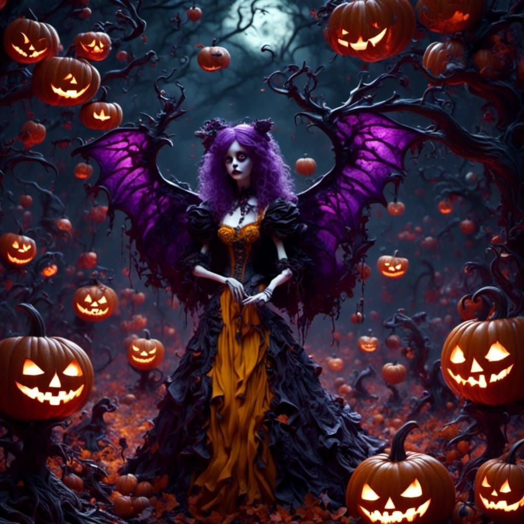 Intricate Halloween Dark Fantasy Concept Art