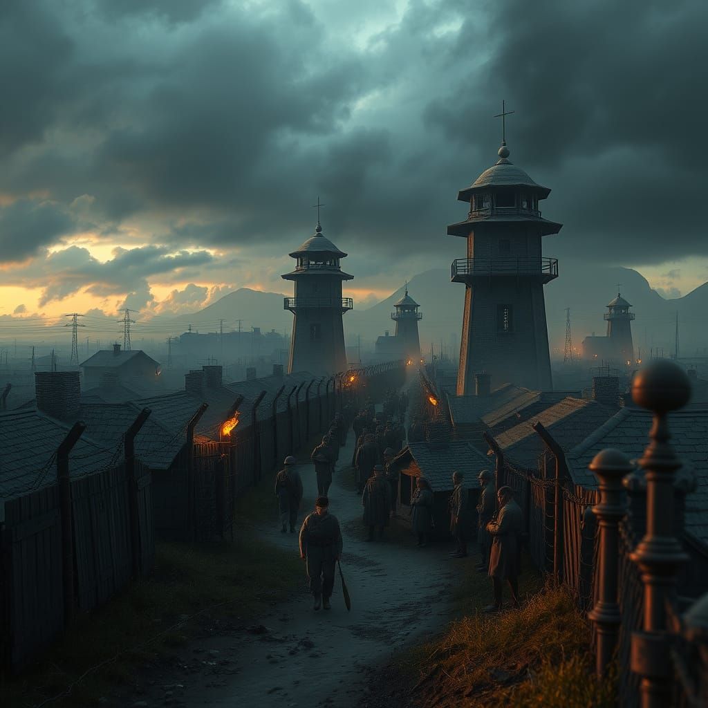 WW2 Internment Camp in Fantastical Detail