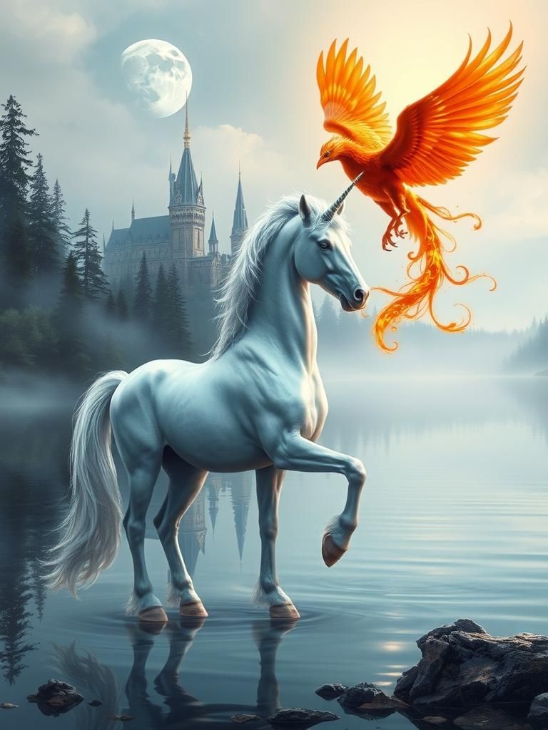 Unicorn and Phoenix at Crystalline Lake