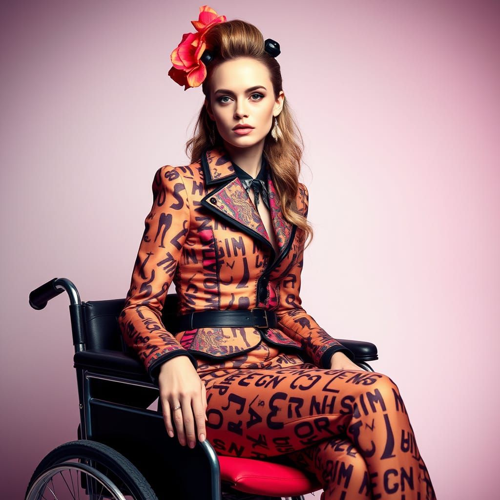 Glamorous Model Defies Convention in Exotic Fashion