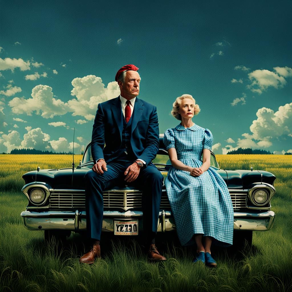 Surreal Pastoral Scene in Gavrilenko Style