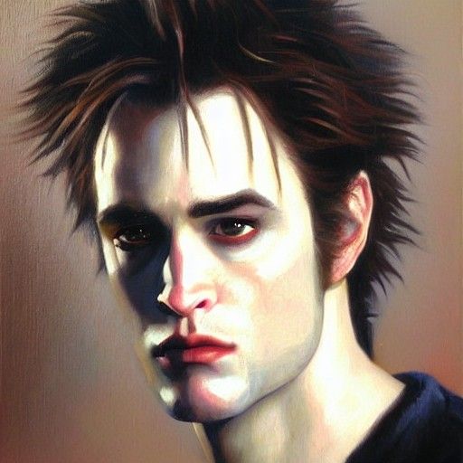 Edward Cullen: Oil Painting Portrait