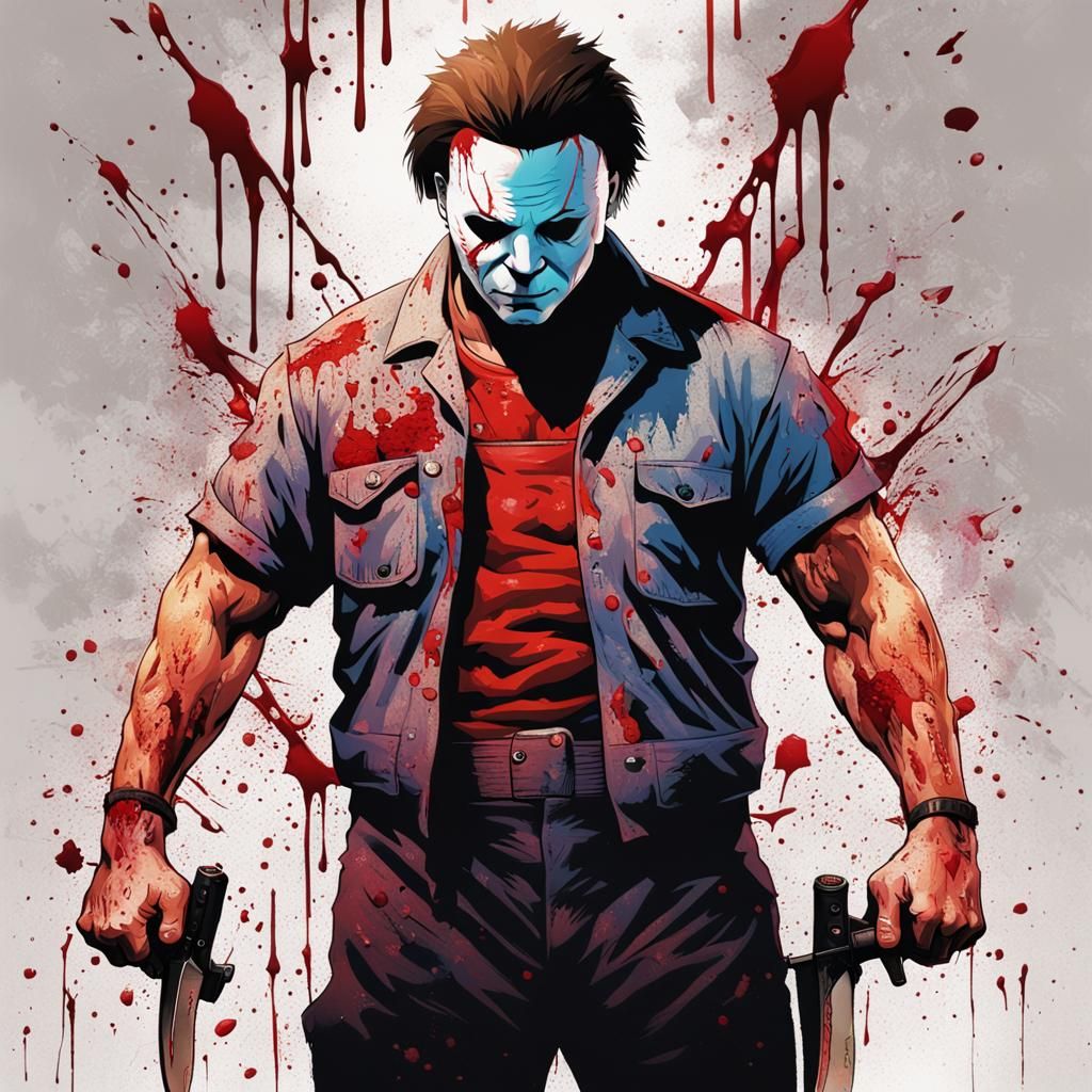 Michael Myers: Muscular, Bloody, and Tattooed