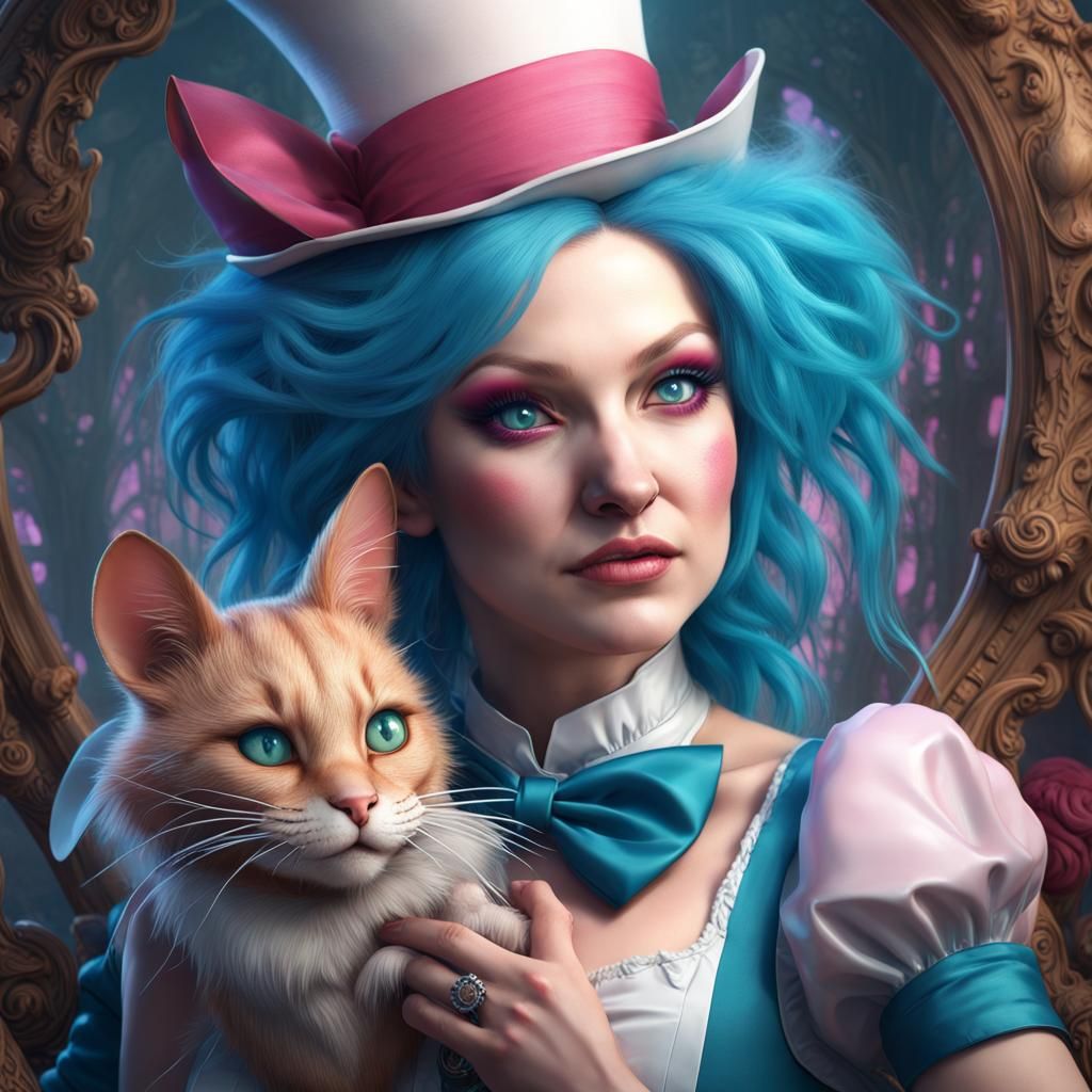 Cyndi Lauper as Alice, Hyperdetailed Portrait