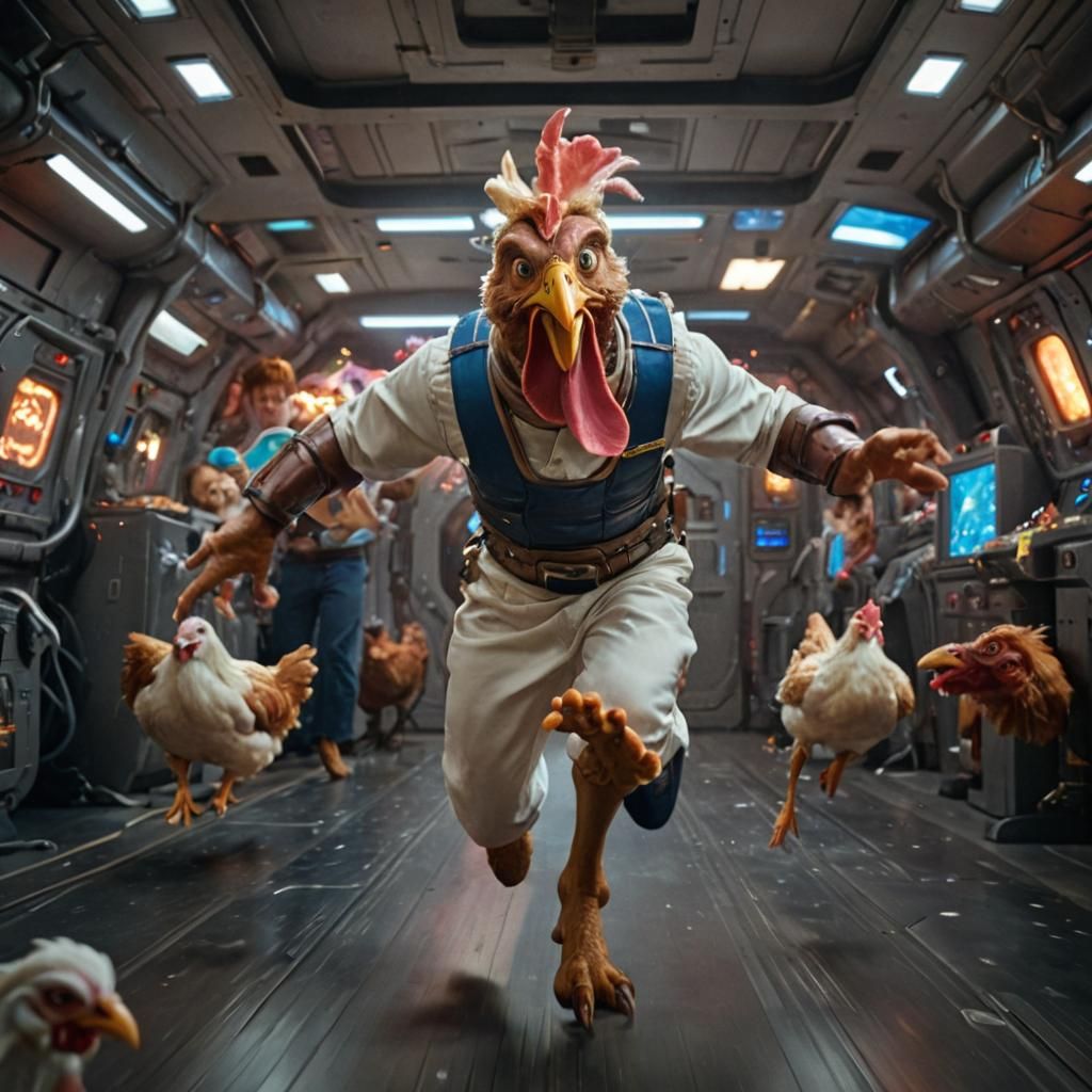 Cinematic Leeroy Jenkins Runs Into Spaceship Battle