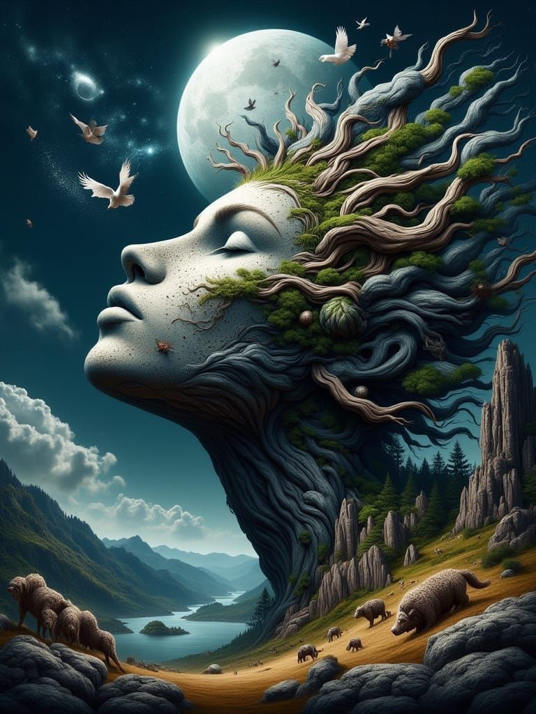 Ethereal Goddess of the Primordial Land