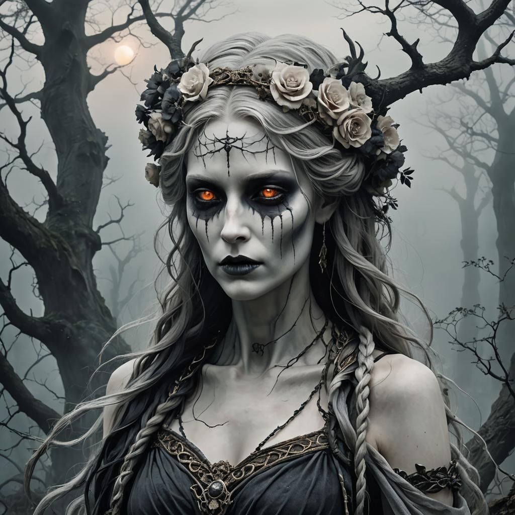 Ethereal Goddess of Death Hel in Twilight