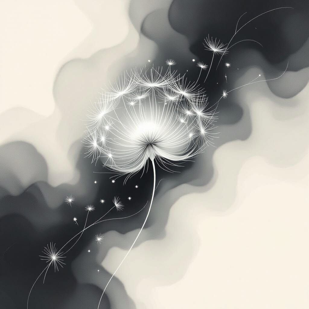 Ethereal Kesaran Pasaran in Dotwork Style