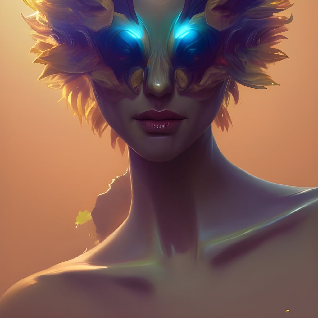 Detailed Sunflower Alien Portrait in Unreal Engine 5