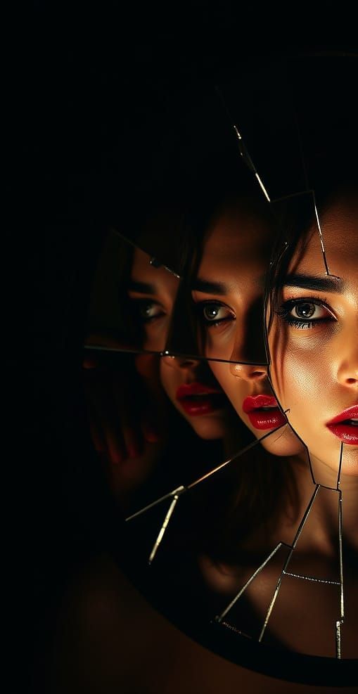 Surreal Reflections in a Cracked Mirror