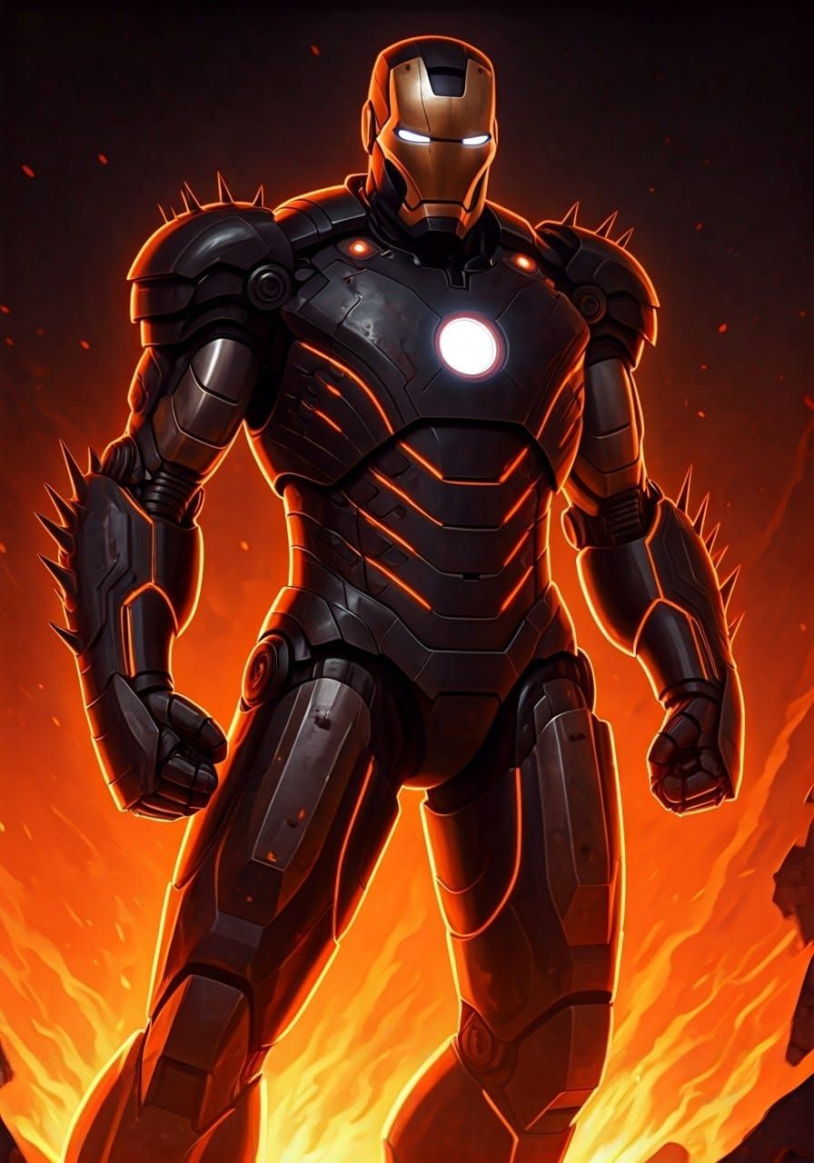 Menacing Iron Man in Fear Itself Armor