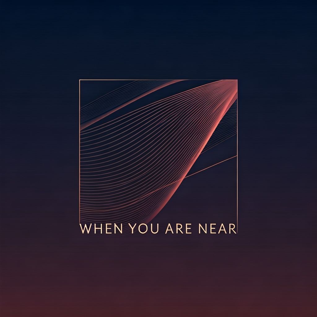 Abstract Logo for "When You Are Near" Poem