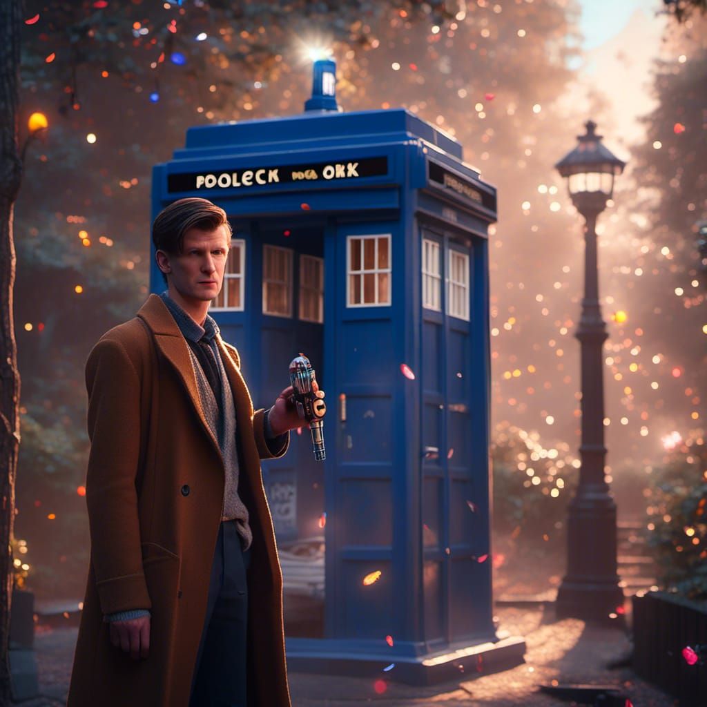 Matt Smith Doctor Who, Studio Ghibli Anime Style