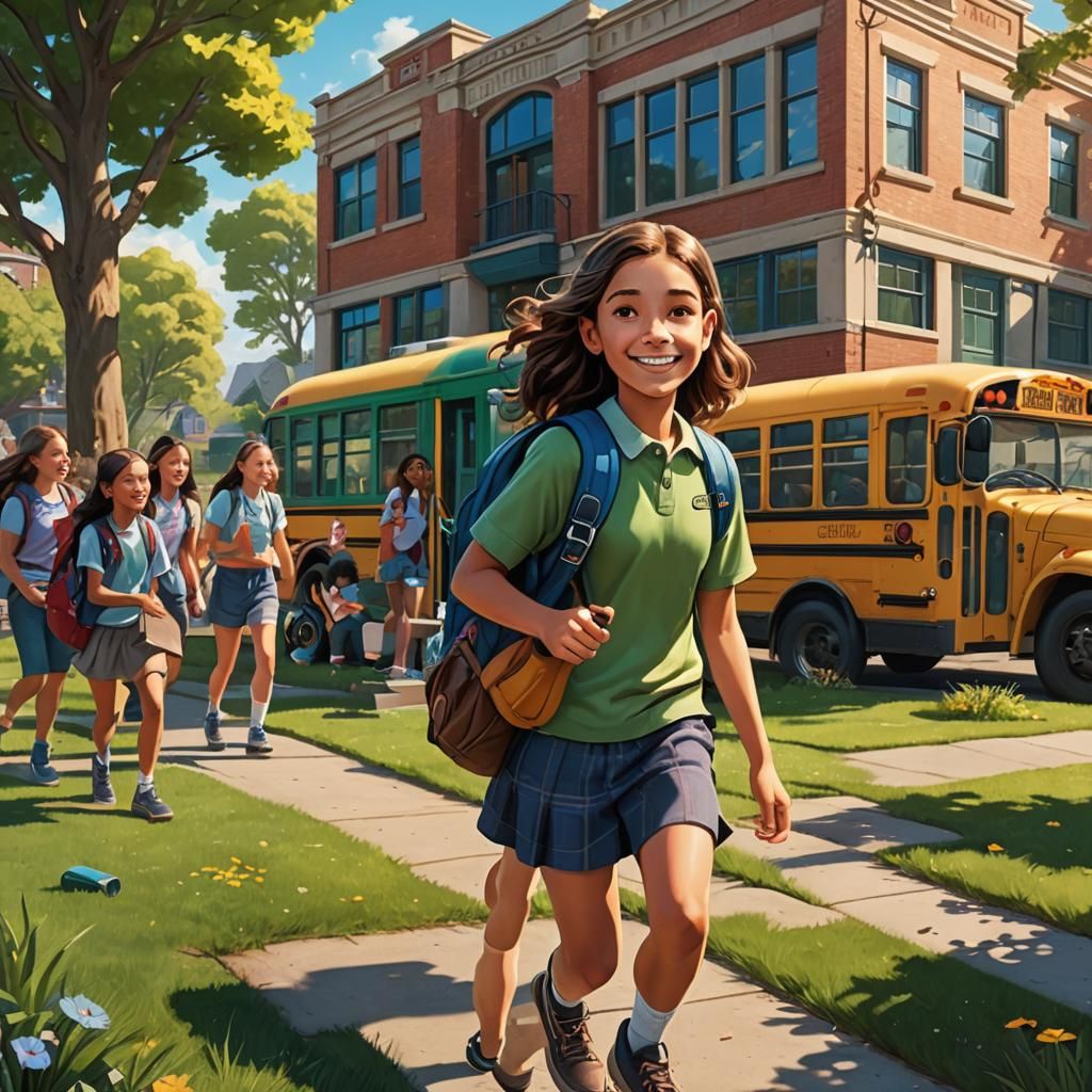 Girl Returns to School: Fantasy Concept Art