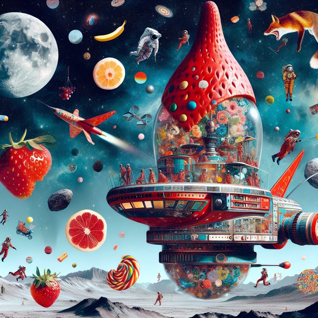Cosmic Banana Spacecraft Embarks on Whimsical Journey from M...