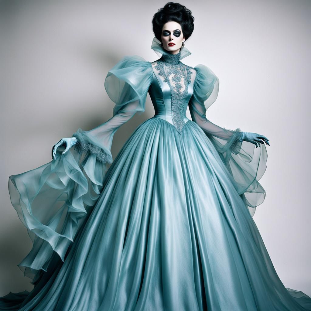 POMPÖÖS Couture. A Satin Wonderland of Sissy Satin Dresses, ...