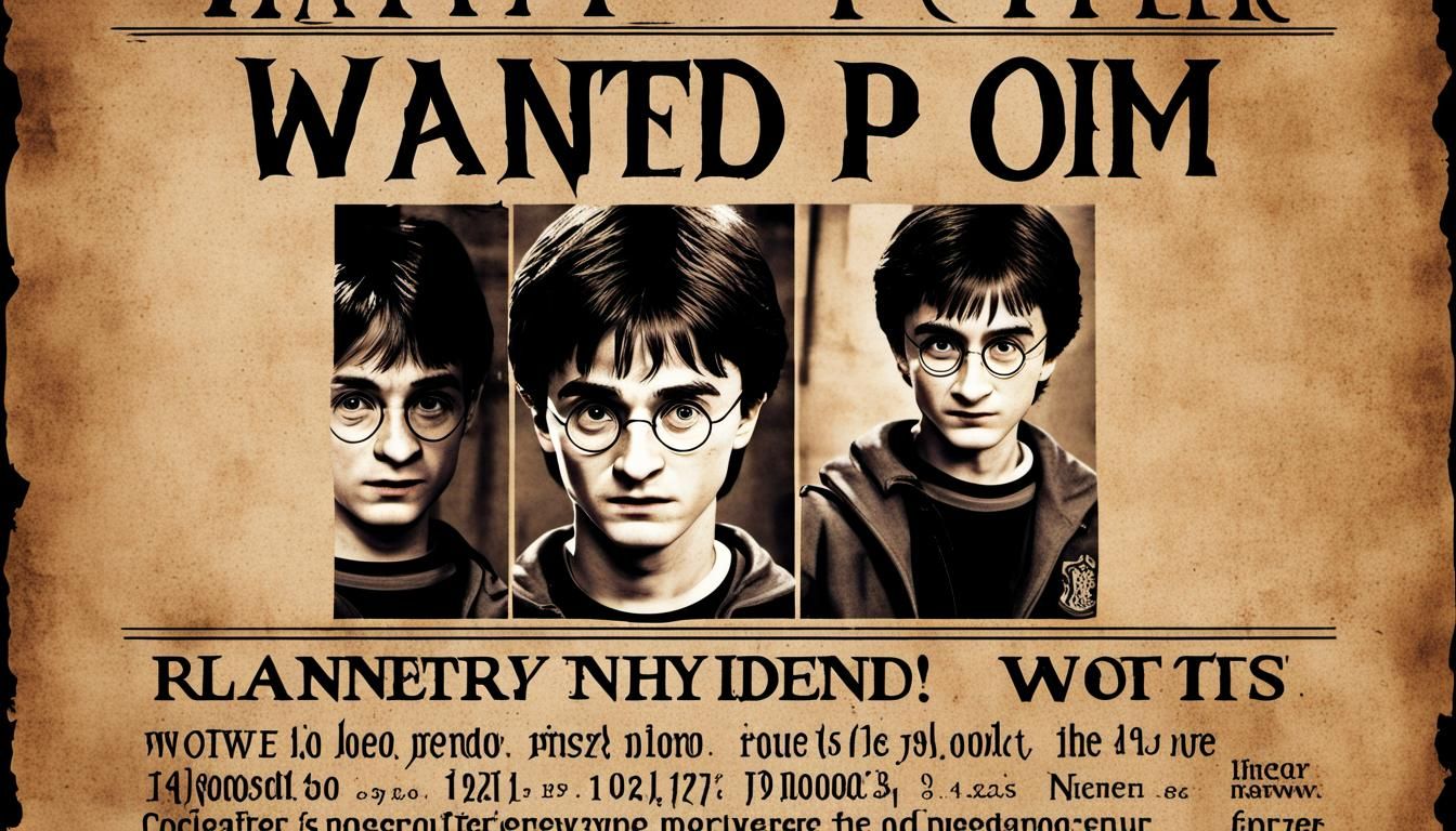 Harry Potter Wanted Poster
